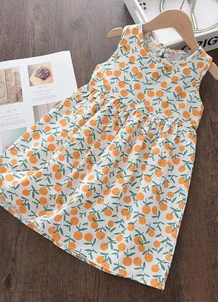 Платье хлопковое 6,7 лет