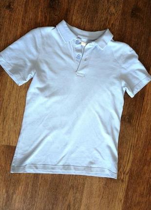 Класична футболка поло блідо-блакитного кольору1 фото