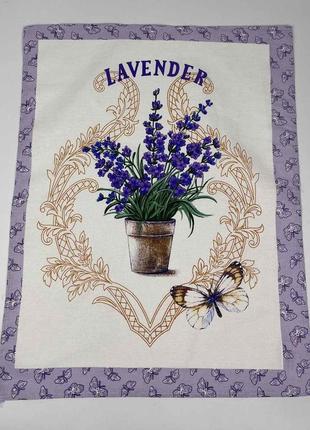 Рушник кухонний вафельний "lavender" 60х50