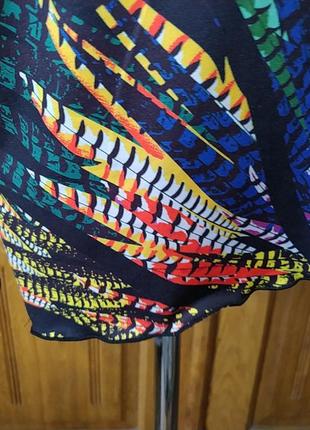 ✨✨ блуза - туника батал разноцветный v образный украшен вырез7 фото