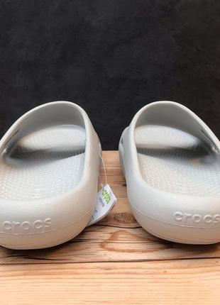 Крокс унисекс шлепанцы серые слайды crocs unisex-adult mellow slides sandal atmosphere5 фото