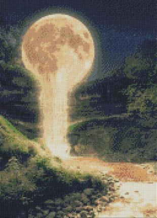 Алмазна мозаїка "місячний водоспад" ідейка 40х50