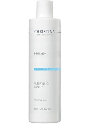 Тонік для нормальної шкіри з геранню christina fresh purifying toner for normal skin 300 мл