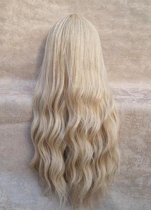 Перука з довгим волосся блонд термоперука свідла довга під натуральне волосся для образу барбі5 фото