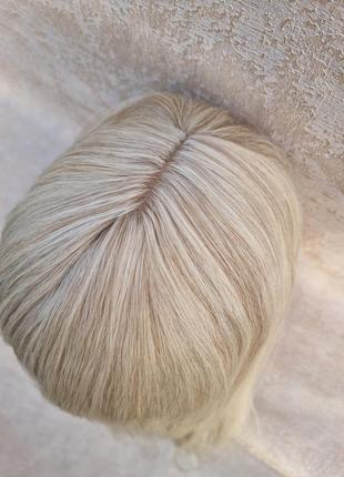 Перука з довгим волосся блонд термоперука свідла довга під натуральне волосся для образу барбі4 фото