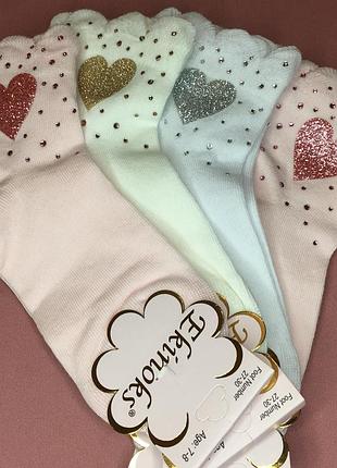 Ароматизовані ошатні шкарпетки для дівчинки сердечко2 фото