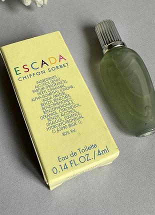 Escada chiffon sorbet туалетная вода мини6 фото