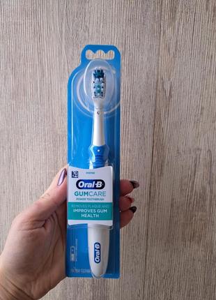 Orsl b gum care, battery power toothbrush, soft bristles, 1 toothbrush електрична зубна щітка на батарейках5 фото