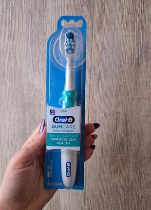 Orsl b gum care, battery power toothbrush, soft bristles, 1 toothbrush електрична зубна щітка на батарейках7 фото