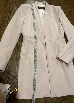 Нереально красивый стильный блейзер пальто пиджак нежно мерцающей цвета фирмы zara испания7 фото