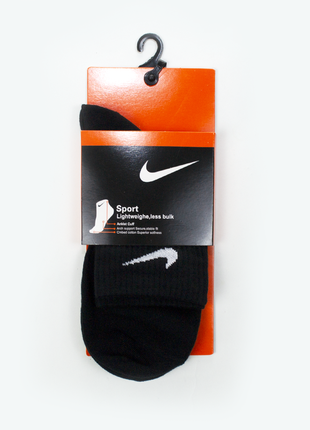 Черные средние носки nike размер 38-42