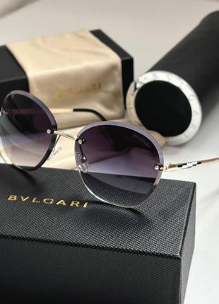Женские очки bvlgari  фиолетовые солнцезащитные