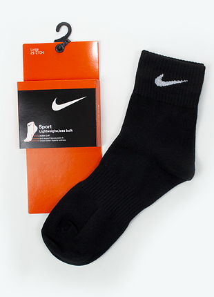 Черные средние носки nike размер 38-42
