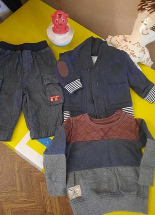 Кофточка,кардиган и штаны для малышей.