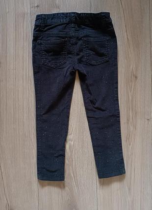 Качественные брюки для девочки с блестками/ серые джинсы от denim and co skinny3 фото