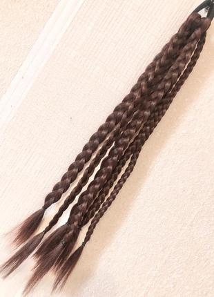 Афрорезинка афрохвост косички на резинке канекалон