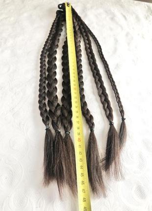 Афрорезинка афрохвост косички на резинке канекалон