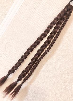 Афрорезинка афрохвост косички на резинке канекалон