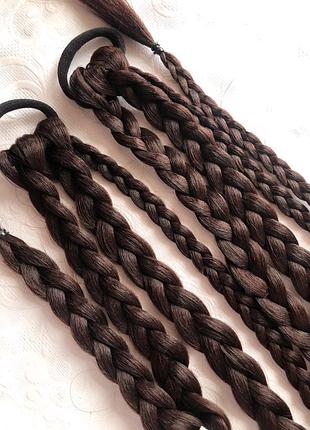 Афрорезинка афрохвост косички на резинке канекалон