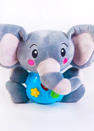 М'яке брязкальце "tk group" (98185) 3 види, на батарейках, світлові та звукові ефекти, українське озвучування, в коробці