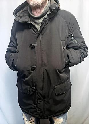 Куртка парка пальто аляска мужская сlockhouse капюшон без меха р.m original