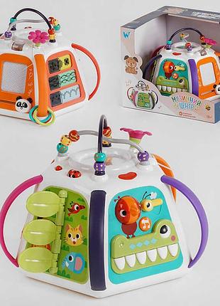 Дитячий розвиваючий мультибокс (94705) "wtoys" украинское озвучивание, свет, звук, в коробке