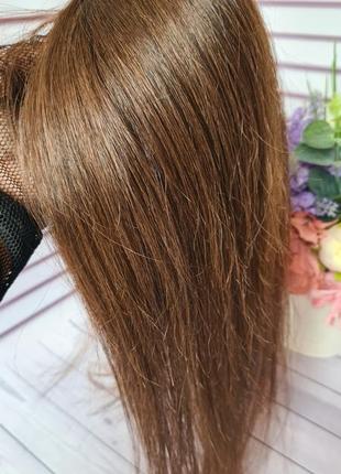 Полупарик накладка топер шиньон 100% натуральный волос.10 фото