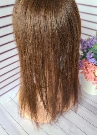 Полупарик накладка топер шиньон 100% натуральный волос.7 фото