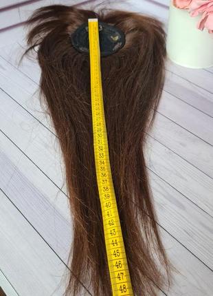 Полупарик накладка топер шиньон 100% натуральный волос.5 фото