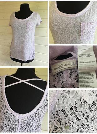 Фирменная нежная кружевная футболка качество!