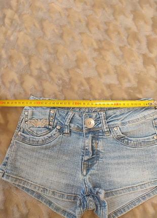 Летние джинсовые шорты на девочку. шортики короткие7 фото