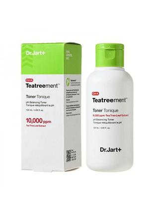 Лікувальний тонер із чайним деревом для проблемної шкіри dr. jart+ ctrl-a teatreement toner, 120мл