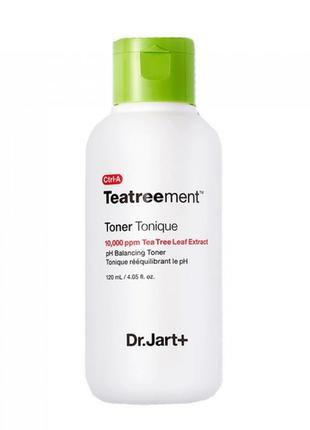 Лечебный тонер с чайным деревом для проблемной кожи dr. jart+ ctrl-a teatreement toner, 120мл