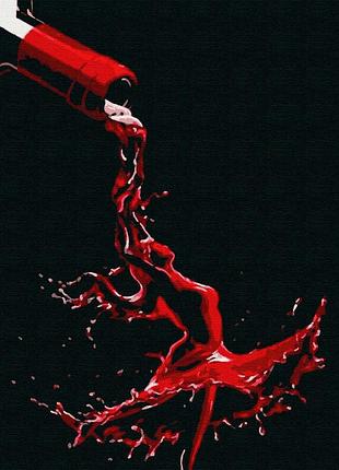 Картина по номерах бланк rb - 0361 пянке вино