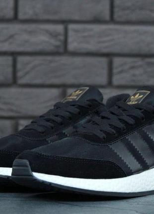 Кроссовки adidas iniki black (адидас иники раннер черные мужские) 41-44)422 фото