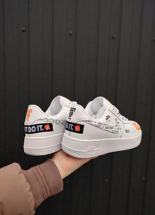 Nike air force 1 low just do it white4 фото