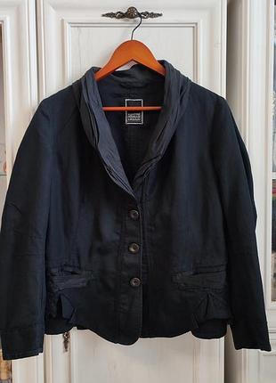 Жакет з коттону та льону, розмір 481 фото
