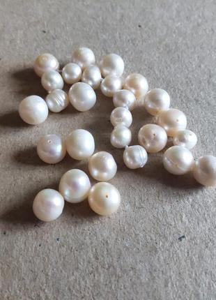 Набір намистин із натуральних річкових перлів
