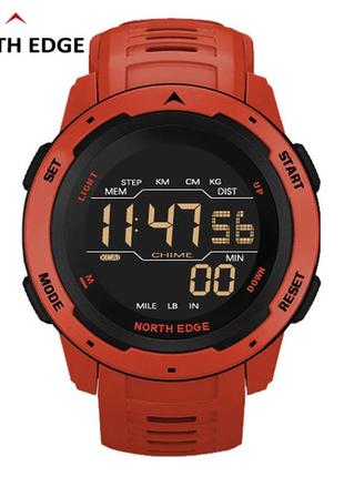 Многофункциональные спортивные часы north edge mars red 50m