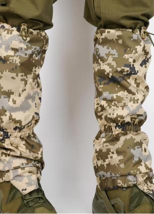 Тактические гамаши армейские пиксель военные бахилы армейские оксфорд 600d водонепроницаемые9 фото