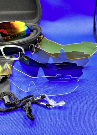 Тактические очки со сменными линзами баллистические военные очки тактические защитные очки для военны9 фото