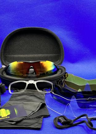 Тактические очки со сменными линзами баллистические военные очки тактические защитные очки для военных4 фото