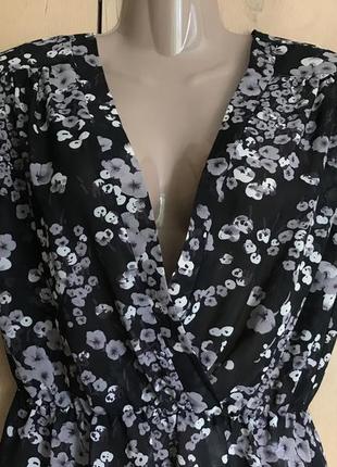Легка квіткова блуза2 фото
