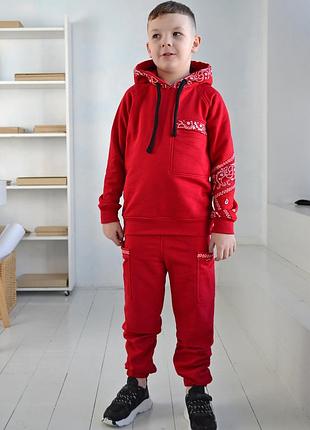 Спортивный костюм с капюшоном без начеса bandana zm турецкие огурец