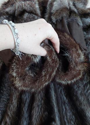 Пальто из енота енотовая шуба натуральный мех шуба енот размер м\l