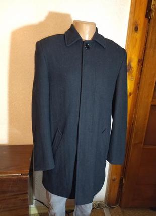Мужское демисезонное  шерстяное пальто, размер s,m1 фото