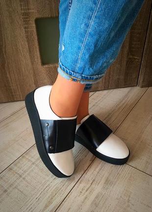 Модные кожаные слипоны в стиле jimmy choo, 36р5 фото