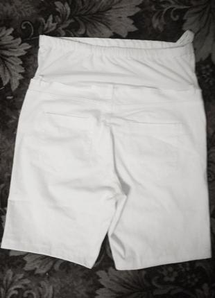 Білі шорти для вагітних.3 фото