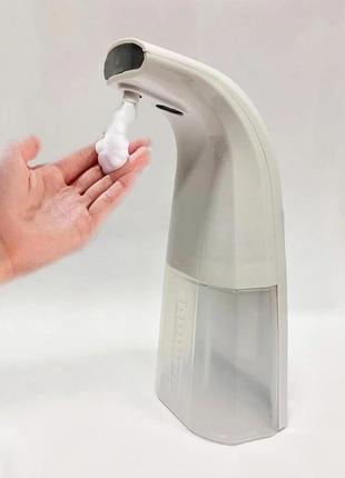 Автоматический сенсорный дозатор foaming soap 250 мл диспансер для жидкого мыла белый8 фото