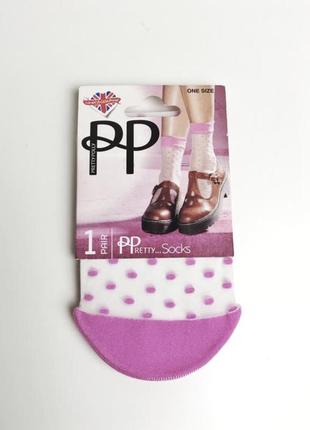 Капроновые носки pretty polly pink spot2 фото